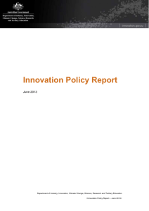 Innovation Policy Report - June 2013