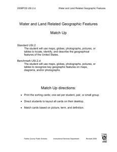 Water and Land Related Geographic Features