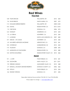 Wine List - Rapscallion