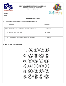 G3 Homework sheet F(15-2) - Egyptian Language School