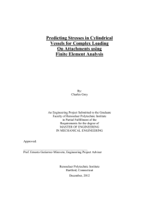 Predicting Stresses for Cylindrical Vessels