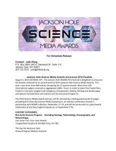 Best Short Program - Jackson Hole Wildlife Film Festival