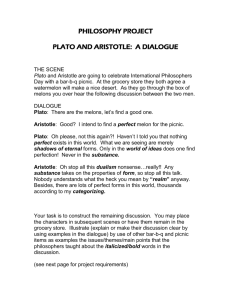 PLato and Aristotle PROJECT