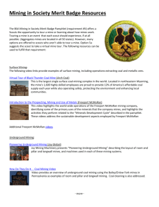 Mining in Society Merit Badge Resources