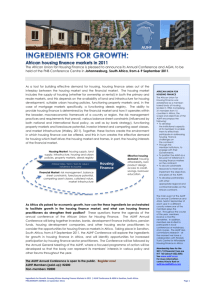 - African Union for housing finance