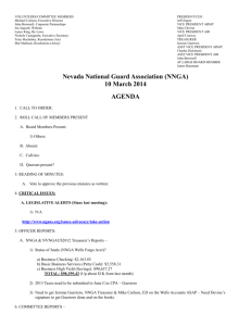 2014-03-10 agenda - Nevada National Guard Association