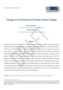 Changes in the Structure of German Airport Charges