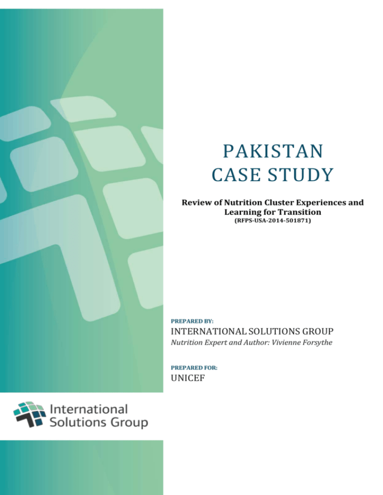 explain the case study of pakistan class 9