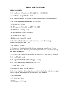 black hills itinerary - Field Community School