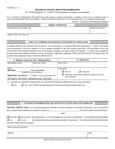 District School Emloyee Examination Form