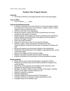 Job Description for Program Director