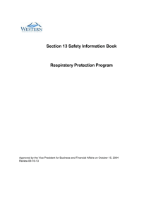 Respiratory Protection Program - Western Washington University