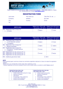 ERTS2 2016 Registration form