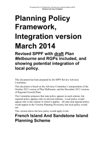 French Island And Sandstone Island Planning Policy Framework