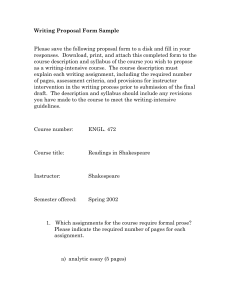 Writing-intensive course proposal form