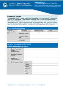 Key document template - Paper - Department of Environment