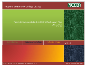 Yosemite Community College District Technology Plan