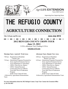 Afternoon Tours - Refugio County Extension Office