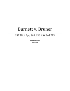 Burnett v. Bruner
