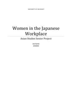 Women in the Japanese Workplace