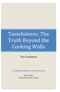 Tastefulness: The Truth Beyond the Cooking Walls