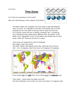 problem solving with time zones
