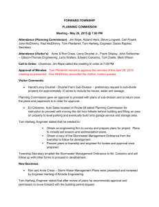 Meeting – Planning Commission - Forward Township, Butler County