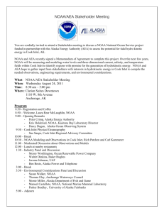 NOAA/AEA Stakeholder Meeting You are cordially invited to attend a