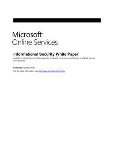 Microsoft Online administrators are qualified systems and security