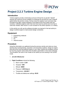Project 2.2.3 Turbine Engine Design Introduction