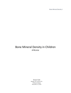 Bone Mineral Density in Children