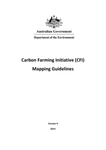 (CFI) Mapping Guidelines - Department of the Environment