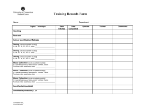 Training Records Form - University of Connecticut Health Center