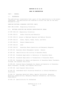 29 CFR 1926.62 Lead
