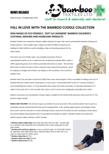 bamboo children`s clothing, bedding and homecare products