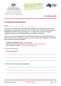 Investigating Earthquakes [WORD 511KB]