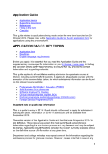 Application Guide - University of Oxford
