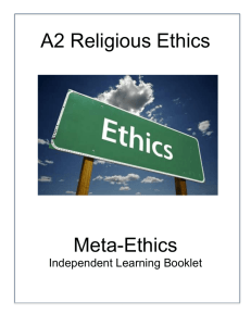 What is Meta-ethics? - mrslh Philosophy & Ethics