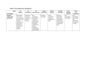Table 2: Government laws and policies Sites: Interventions: US