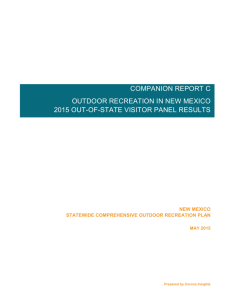 SCORP Companion Report C- Visitor Survey - New Mexico