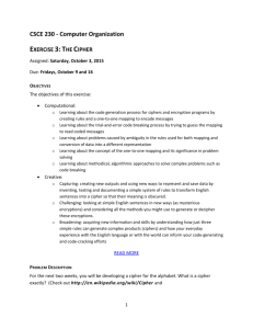 Exercise2_Cipher - Computer Science & Engineering