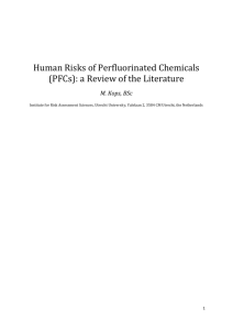 Human Risks of Perfluorinated Chemicals (PFCs)