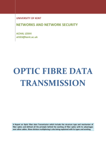 optic fibre data transmission introduction
