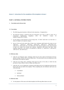Annex 2 - ITS on disclosure for the LR instructions