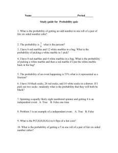 probability study guide quiz 1
