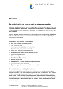 Press release Surprisingly different Liechtenstein as a business