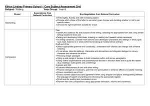 Kirton Lindsey Primary School * Core Subject Assessment Grid