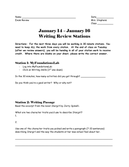 Stargirl essay