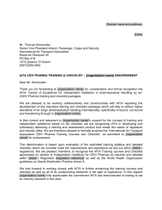 CEIV Pharma Supporting Letter