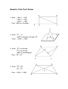 Geometry Final Proof Review